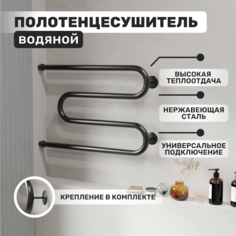 Полотенцесушитель AQUATRIP Malta Black Edition 500x700 прямое соединение MalBEPS-500-700 No Brand