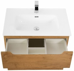 Тумба с керамической раковиной BelBagno Etna H60-80 см, цвет Rovere Nature