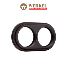 Рамка для механизмов Ретро круглая на 2 поста Werkel W0025226 Legend венге дерево