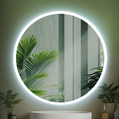 Зеркало в ванную с подсветкой Silver Mirrors Pele lite 60 см, 6000К, холодный свет