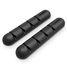Органайзер для кабелей UGREEN LP114 (30762) Cable Organizer 2 шт/упаковке. Цвет: черный