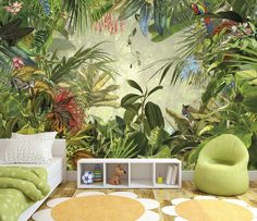 Фотообои ARTDELUXE KIDS Яркие тропические джунгли 500х300см