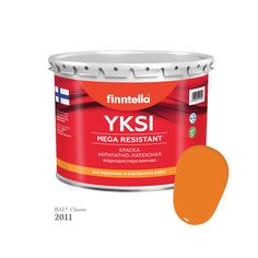 Краска-консилер с эффектом бархата YKSI, ультраматовая, цвет RAL2011 , 2,7л Finntella