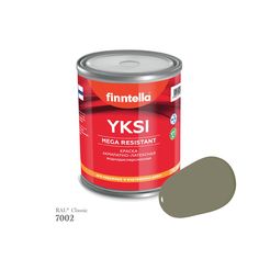 Краска-консилер с эффектом бархата YKSI, ультраматовая, цвет RAL7002 , 0,9л Finntella