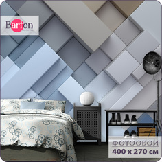 Фотообои флизелиновые 3d Bartonwall Геометрия Абстракция 400х270 см M05104