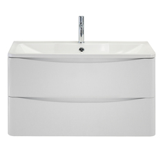 Тумба с раковиной BelBagno Acqua 800-2C-SO-BL Bianco Lucido