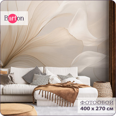 Фотообои флизелиновые 3d Bartonwall Абстракция Цветы 400х270 см M24004