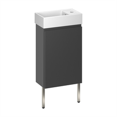 Подвесная тумба с раковиной и ножками для ванной Wellsee WC Area 221802003 в наборе 3 в 1