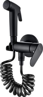 Смеситель с гигиеническим душем встраиваемый черный матовый D&K for TRPL DK