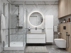Тумба с раковиной BelBagno Etna ETNA100BL-KEPMCO-1338-SET со столешницей
