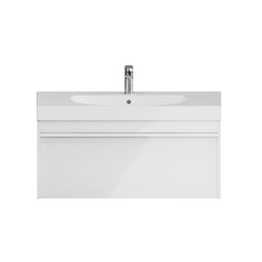 MO.100.1+1/WHT Тумба MODULA подвесная 100 с ящиком 1+1, белая глянцевая Цена за 1шт. Kerama Marazzi