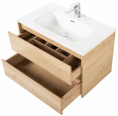 Тумба с раковиной BelBagno Kraft 80-BB800ETL 80 см, Rovere Nebrasca Nature