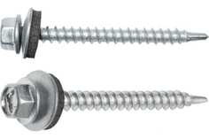 Кровельный саморез STARFIX 4,8x60 мм, цинк, шайба с прокладкой, PT1, 150 шт. SMC3-83844-15