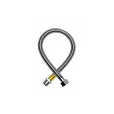 Подводка для газа сильфонная 1/2" ВР-НР 2,5 м No Brand