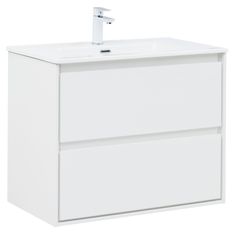 Тумба под раковину Aquanet Милан 80 белый глянец 00336369