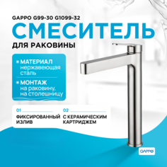 Смеситель для раковины Gappo G1099-32