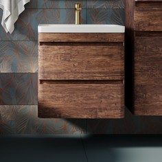 Тумба с раковиной Style Line Атлантика 60 подвесная, старое дерево