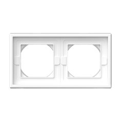Рамка 2-постовая Systeme Electric ArtGallery IP44, белый, GAL440102