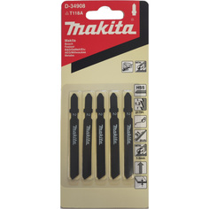 Пилки для электролобзика по стали 21 TPI 75мм Makita D-34908 (5шт)