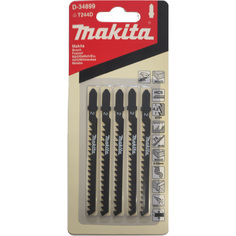 Пилки для электролобзика по дереву фигурный рез 6TPI 100мм Makita D-34899 (5шт)