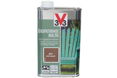 Декоративное масло для садовой мебеди 3V3 0.5л. олива V33