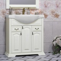 Тумба с раковиной Опадирис Риспекто 80 слоновая кость Opadiris