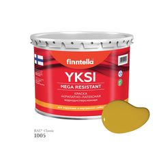 Краска-консилер с эффектом бархата YKSI, ультраматовая, цвет RAL1005 , 2,7л Finntella