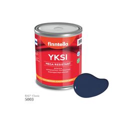 Краска-консилер с эффектом бархата YKSI, ультраматовая, цвет RAL5003 , 0,9л Finntella