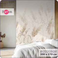 Фотообои на стену флизелиновые 3d Bartonwall Колосья пшеницы Птицы 200х270 см N15902-B