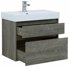 Тумба с раковиной Aquanet Nova Lite 75 242273+242338 дуб рошелье