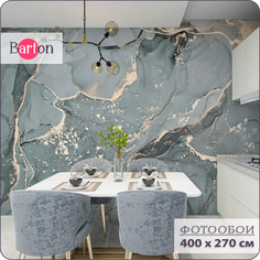 Фотообои флизелиновые 3d Bartonwall Мрамор Флюид M06104-Z 400х270 см