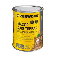 Масло для террас ZERWOOD MDT, тик, 0,75 кг