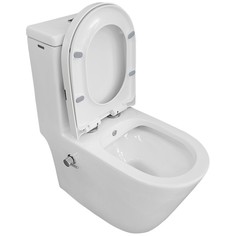 Унитаз-моноблок Bloomix Mono CH5075SB/UF2 безободковый с функцией биде и смесителем