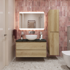 Тумба с раковиной BelBagno Kraft KRAFT80RNN-KEPMNO-1077-SET со столешницей
