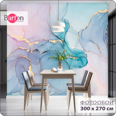 Фотообои флизелиновые 3d Bartonwall Мрамор Флюид 300x270 см M02403
