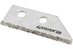 Лезвие STAYER PROFI сменное с карбидным напылением для скребка 33415, 2шт.