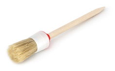Кисть круглая 30 мм, натур.щетина, дерев.ручка Zolder Standart / 100064k / 12 / 600