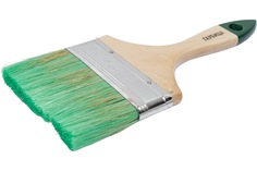 Кисть для антисептиков и лазурей плоская 100 х 14 мм, смеш.щетина, пластм.ручка Zolder 128