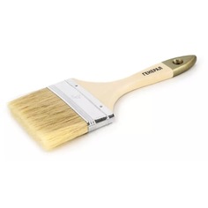 Кисть универсальная плоская 100 х 14 мм, натур.щетина, дерев.ручка Zolder 128208 / 80 / 10