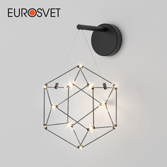 Бра без выключателя на корпусе Eurosvet Uma 90310/1 6W 4000К черный жемчуг