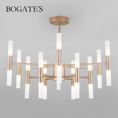 Умная потолочная люстра Bogates Bastone 350 Smart G4 золото Мinimir Home