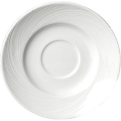 Блюдце Steelite Спайро 115х115х17мм, фарфор, белый
