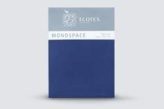 Простыня Ecotex Моноспейс 1,5 спальная, 150x215, сатин-премиум, темно-синий