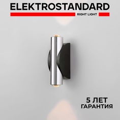 Настенный светодиодный светильник Elektrostandard Steel 40109/LED 3W 4000К чёрный/сталь