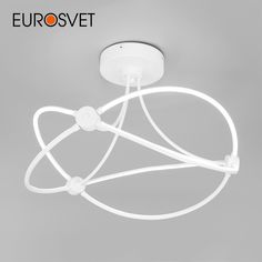 Умный потолочный светодиодный светильник Eurosvet Petto 90246/6 100W 3300-6500К белый
