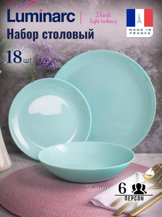 Набор столовой посуды LUMINARC DIWALI LIGHT TURQUOISE 18 предметов