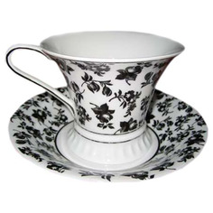 Чашка Leander высокая Светлана (0.2 л) с блюдцем