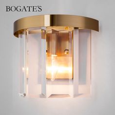 Бра настенное со стеклянным плафоном Bogates Eclipse 358/1 Е14 латунь