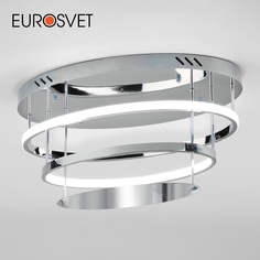 Потолочная люстра с ПДУ Eurosvet 90160/2 67W 3300-6500К хром