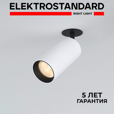 Встраиваемый LED светильник Elektrostandard Diffe 25066 LED белый черный 15W 4200K